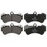 604992 by ATE BRAKE PRODUCTS - ATE Semi-Metallic Front Disc Brake Pad Set 604992 for Mercedes-Benz, Porsche, VW