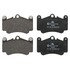 604999 by ATE BRAKE PRODUCTS - ATE Original Semi-Metallic Front Disc Brake Pad Set 604999 for Porsche