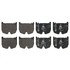 604997 by ATE BRAKE PRODUCTS - ATE Original Semi-Metallic Front Disc Brake Pad Set 604997 for Mercedes-Benz