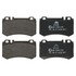 604998 by ATE BRAKE PRODUCTS - ATE Original Semi-Metallic Rear Disc Brake Pad Set 604998 for Mercedes-Benz