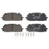 605678 by ATE BRAKE PRODUCTS - ATE Original Semi-Metallic Front Disc Brake Pad Set 605678 for Audi