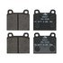 606027 by ATE BRAKE PRODUCTS - ATE Semi-Metallic Front Disc Brake Pad Set 606027 for Alfa Romeo, MB, VW