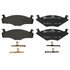 607032 by ATE BRAKE PRODUCTS - ATE Original Semi-Metallic Front Disc Brake Pad Set 607032 for Volkswagen