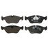 607053 by ATE BRAKE PRODUCTS - ATE Original Semi-Metallic Front Disc Brake Pad Set 607053 for Volvo