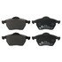 607081 by ATE BRAKE PRODUCTS - ATE Original Semi-Metallic Front Disc Brake Pad Set 607081 for Audi, Volkswagen