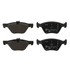 607087 by ATE BRAKE PRODUCTS - ATE Semi-Metallic Front Disc Brake Pad Set 607087 for Chrysler, Mercedes-Benz