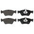 607086 by ATE BRAKE PRODUCTS - ATE Original Semi-Metallic Front Disc Brake Pad Set 607086 for Mercedes-Benz