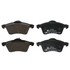 607102 by ATE BRAKE PRODUCTS - ATE Original Semi-Metallic Front Disc Brake Pad Set 607102 for Volkswagen