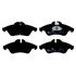 607196 by ATE BRAKE PRODUCTS - ATE Semi-Metallic Front Disc Brake Pad Set 607196 for Dodge, Freightliner