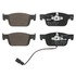 607314 by ATE BRAKE PRODUCTS - ATE Original Semi-Metallic Front Disc Brake Pad Set 607314 for Audi