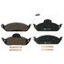 608004 by ATE BRAKE PRODUCTS - ATE Original Semi-Metallic Front Disc Brake Pad Set 608004 for Mercedes-Benz
