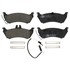 608007 by ATE BRAKE PRODUCTS - ATE Original Semi-Metallic Rear Disc Brake Pad Set 608007 for Mercedes-Benz