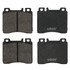 609033 by ATE BRAKE PRODUCTS - ATE Original Semi-Metallic Front Disc Brake Pad Set 609033 for Mercedes-Benz