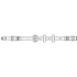 ATE Brake Products 331432 Brake Hydraulic Hose ATE Original Front Brake Hydraulic Hose for Volkswagen 331432