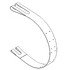 03-38548-002 by FREIGHTLINER - Fuel Tank Strap - Steel, 2.46 mm Thick, 92 mm W, 635 mm dia., Painted