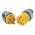 8-210 by PHILLIPS INDUSTRIES - Multi-Purpose Plug - 125V, 15 AMP, Male, Armored Cap Yellow Vinyl