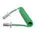 30-4321 by PHILLIPS INDUSTRIES - ABS CABLE GREEN - ABS PERMACOIL™ - 12', with zinc die-cast plugs (Please allow 7 days for handling. If you wish to expedite, please call us.)