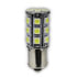 1966W by ROADMASTER - White 13 LED Replacement 1156 Bulb. Single Contact. Straight Pin