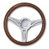 29535-CLASSIC by ROADMASTER - Steering Wheel 18-inch  Chrome Flame Design, Tilt/Telescopic Column
