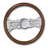 Roadmaster 29535-FLAMES Steering Wheel Steering Wheel 18-inch Chrome Flame Design, Tilt/Telescopic Column