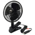 RP-1137 by ROADPRO - Oscillating Fan - 12V, Clip-On/Dash Mount, Portable, Electric, Black