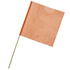 RoadPro 1818SO Safety Flag Safety Flag - Danger/Warning Flag, Orange Nylon Mesh, 18" x 18", with 3 ft. Wooden Dowel