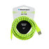 MB06733 by MOBILE SPEC - USB Charging Cable - USB-C To A Cable, Green, 10 ft., Hi-Visibility