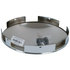 RPFHC6N by ROADPRO - Wheel Hub Cap - Front, Chrome, 8.5" Diameter, 1" Depth, 6 Uneven Notches, Round Shape Dome, with 6 Clips