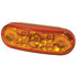 RP6064ASMD by ROADPRO - Brake / Tail / Turn Signal Light - 6.5" x 2.25", Amber, Oval, Diamond Lens, 7 LEDs