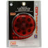 RP5575RDL by ROADPRO - Brake / Tail / Turn Signal Light - Round, 4" Diameter, Red, Diamond Lens, Black Base, 3-Prong Connectors, 12 LEDs