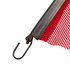 1818B by ROADPRO - Safety Flag - Danger/Warning Flag, Red Nylon Mesh, 18" x 18", with Elastic Strap and Plastic Coated J-Hooks