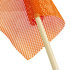 1818SO by ROADPRO - Safety Flag - Danger/Warning Flag, Orange Nylon Mesh, 18" x 18", with 3 ft. Wooden Dowel