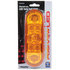 RP6064ASMD by ROADPRO - Brake / Tail / Turn Signal Light - 6.5" x 2.25", Amber, Oval, Diamond Lens, 7 LEDs