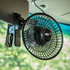 RP-1137 by ROADPRO - Oscillating Fan - 12V, Clip-On/Dash Mount, Portable, Electric, Black