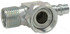 14730 by FOUR SEASONS - 90° Rotolock to Male Insert O-Ring with R134a Service Port, Steel, Adapter