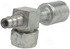 14820 by FOUR SEASONS - 90° Female O-Ring Short Drop with R134a Service Port, Stl, Std. Dia. Beadlock