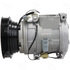 58398 by FOUR SEASONS - New Nippondenso 10PA17C Compressor w/ Clutch