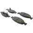 Centric 104.07900 Disc Brake Pad Set Posi Quiet Semi-Metallic Brake Pads with Hardware