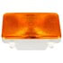 07080 by TRUCK-LITE - Turn Signal / Parking Light - Incandescent, Yellow Rectangular, 1 Bulb, 4 Screw, 12V, Yellow Polycarbonate Trim