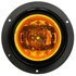 10391Y by TRUCK-LITE - 10 Series, Low Profile, LED, Yellow Round, 8 Diode, Marker Clearance Light, PC, Black Polycarbonate Flush Mount, Fit 'N Forget M/C, 12V