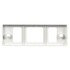 21720 by TRUCK-LITE - Super 21 Marker Light Mounting Bracket - For 21 Series Rectangular Shape Lights, 2 Screw Bracket Mount, White Polycarbonate