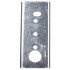 26723 by TRUCK-LITE - 26 Series License Plate Light Bracket - For Rectangular Shape Lights, Chrome Steel, 2 Screw