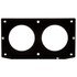 40810 by TRUCK-LITE - 40 Series Brake / Tail Light Bracket - 2 Screw Bracket Mount, For Rectangular Shape Lights, Black Steel, 4 in Diameter Lights