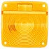 9074A by TRUCK-LITE - Signal-Stat Replacement Lens - Square, Yellow, Acrylic, For 4852, 4853, 4868, 4869, 4 Screw