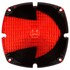 9384 by TRUCK-LITE - Replacement Lens - Signal-Stat, Arrow Lens, Square, Red, Acrylic, for Bus Lights (6501), 4 Screw