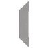 15733 by TRUCK-LITE - 15 Series Marker Light Mounting Bracket - For 15 Series Rectangular Shape Lights, 2 Screw Bracket Mount, Gray ABS