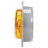 30223Y by TRUCK-LITE - 30 Series, Incandescent, Yellow Round, 1 Bulb, Marker Clearance Light, PC, Flange Mount, PL-10, 12V