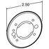 10720 by TRUCK-LITE - 10 Series Round Shape Lights Mounting Bracket - 2.5" in Diameter Lights, Silver Stainless Steel, 2 Screw Bracket Mount