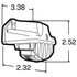 15011 by TRUCK-LITE - 15 Series License Plate Light - Incandescent, 1 Bulb, Rectangular, Gray Bracket Mount, 12V