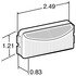 15200C by TRUCK-LITE - 15 Series Utility Light - Incandescent, 1 Bulb, Rectangular Clear Lens, 12V, Bracket Mount